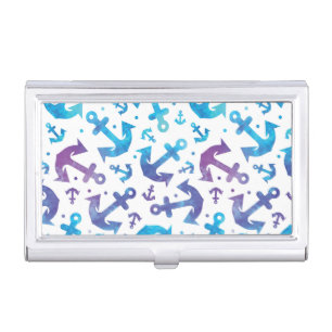 Tie Dye Anchor Pattern 2 Case For Business Cards