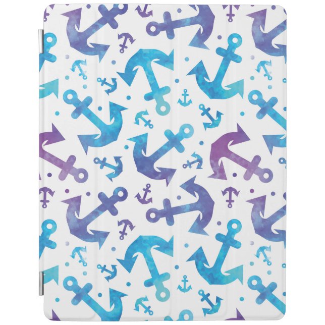 Tie Dye Anchor Pattern 2 iPad Smart Cover (Front)