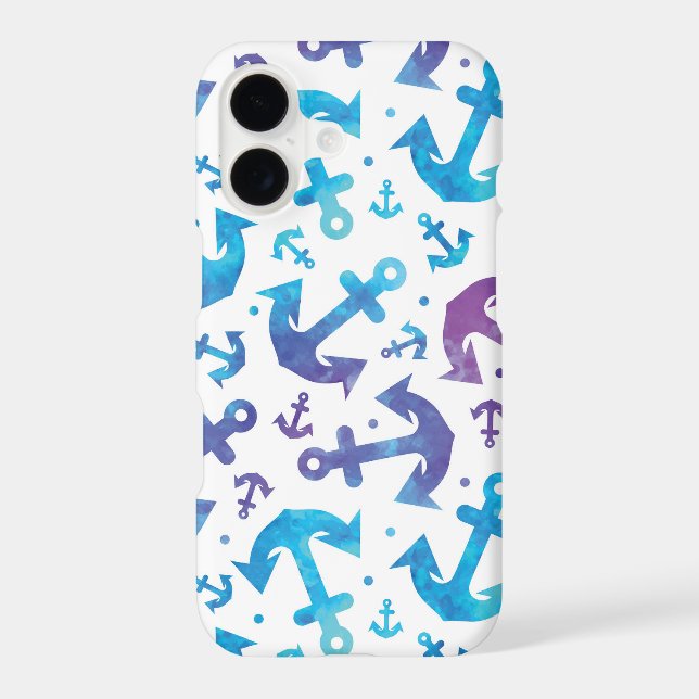 Tie Dye Anchor Pattern 2 Iphone Case (Back)