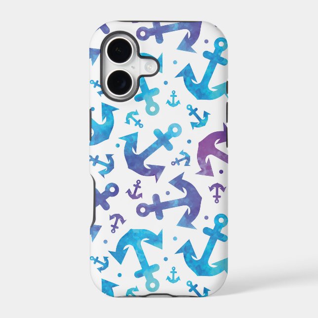 Tie Dye Anchor Pattern 2 Iphone Case (Back)