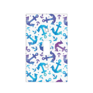 Tie Dye Anchor Pattern 2 Light Switch Cover