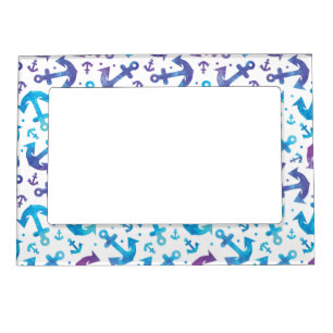 Tie Dye Anchor Pattern 2 Magnetic Frame