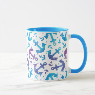 Tie Dye Anchor Pattern 2 Mug