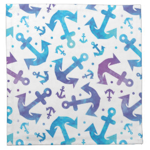 Tie Dye Anchor Pattern 2 Napkin