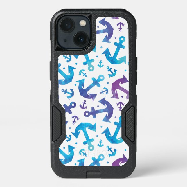 Tie Dye Anchor Pattern 2 Otterbox iPhone Case (Back)