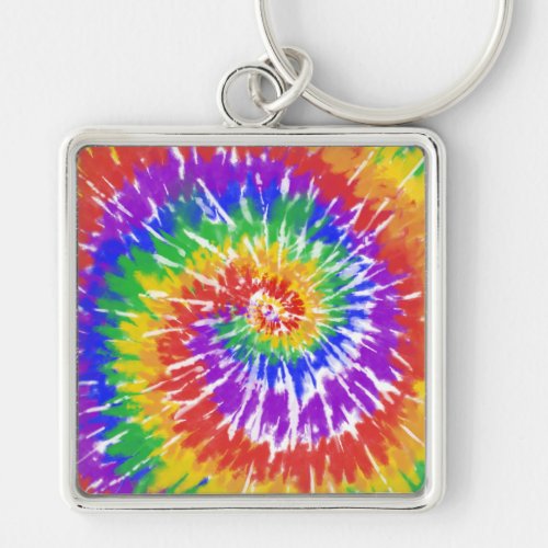 Tie Dye Auto Accessories Keychain