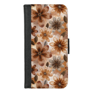 Tie Dye Autumn Floral iPhone 8/7 Wallet Case