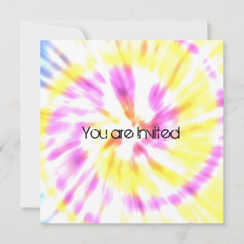 Tie Dye Baby Shower Invites
