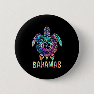 Tie Dye Bahamas-caribe Sea Turtle Matching Family  Button