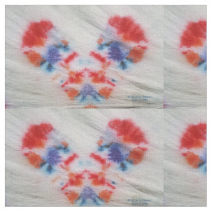 Tie-Dye Bald Clown fabric