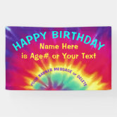 Soft Prismatic Pastel Gradient Happy Birthday Banner