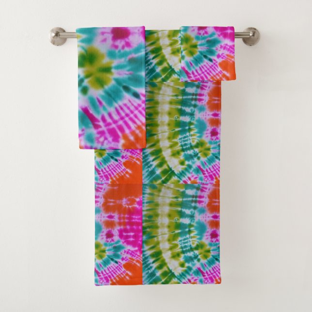 Tie Dye Bath Towel Set (Insitu)