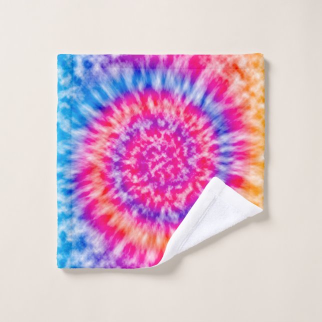 Tie Dye Bath Towel Set (Wash Cloth)