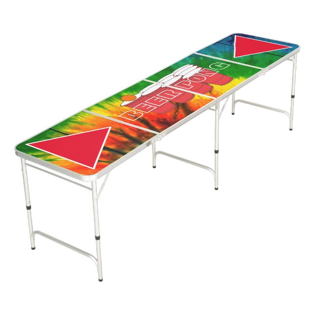 Tie dye beer pong table (Angled)