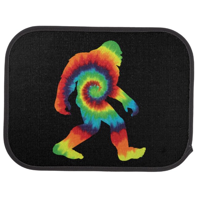 Tie Dye Bigfoot    Car Floor Mat (Rear)