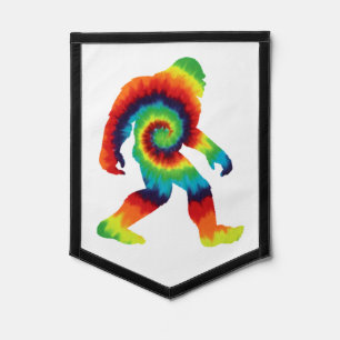 Tie Dye Bigfoot Pennant