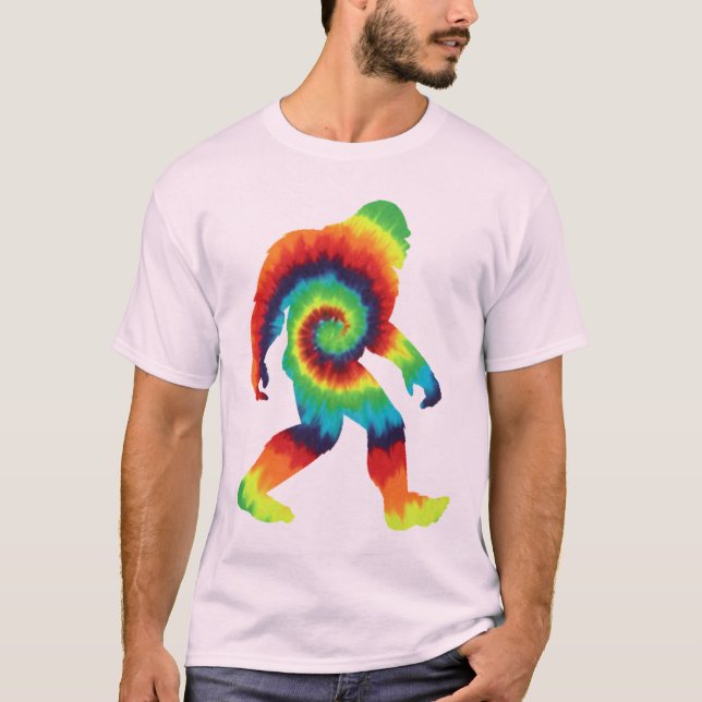 Tie Dye Bigfoot  T-Shirt (Front)