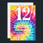 Tie Dye Birthday Invite<br><div class="desc">Tie Dye Birthday Invite</div>