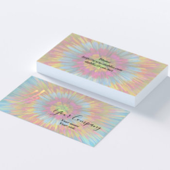 Tie-dye Blast Business Card by FairyWoods at Zazzle