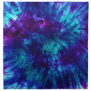 Tie Dye/Blue and Green Cloth Napkin