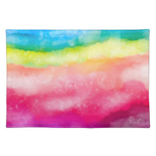 Tie Dye Bohemian Boho MOD Hippy Cloth Placemat