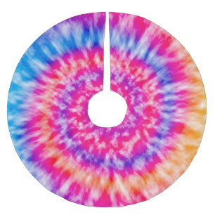 Tie Dye Brushed Polyester Tree Skirt