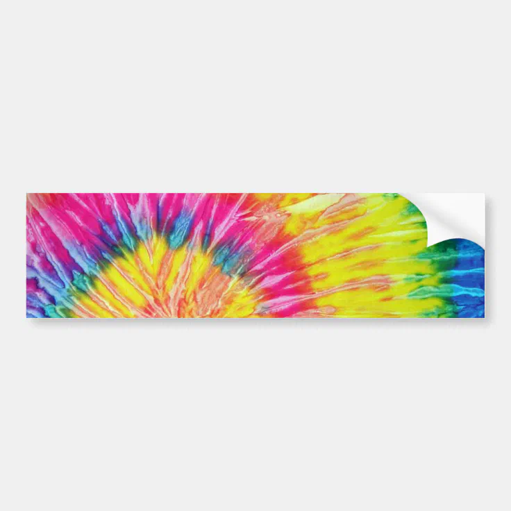 Tie Dye Bumper Sticker Zazzle