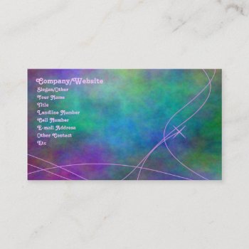 Tie-dye Business Card by pixelholicBC at Zazzle