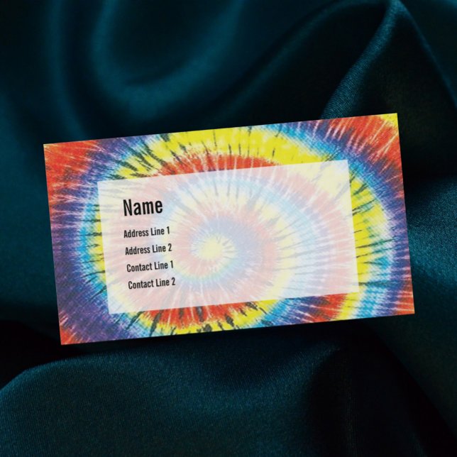 Tie Dye Business Card (Creator Uploaded)