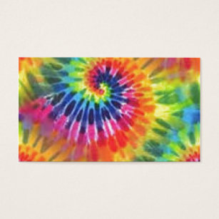 tie dye business cards