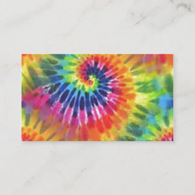 Tie Dye Business Card | Zazzle