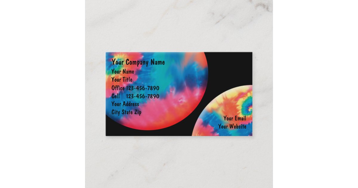 tie dye business cards zazzle com tie dye business cards