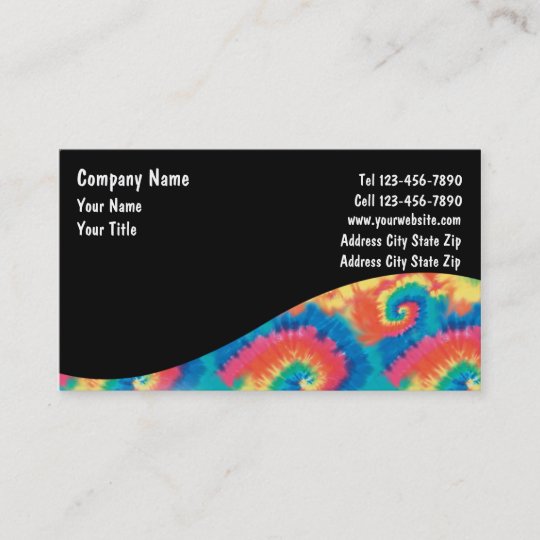 Tie Dye Business Cards | Zazzle.com