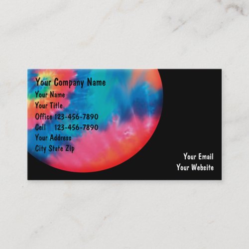 Tie Dye Business Cards