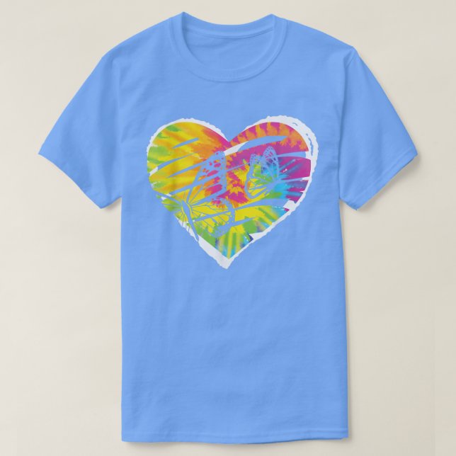 Tie Dye Butterfly LoverGardener Entomology Butterf T-Shirt (Design Front)