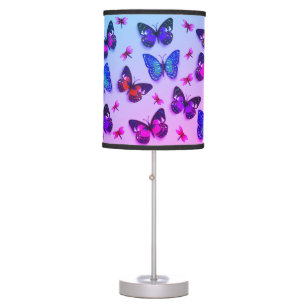  Tie-dye Butterfly Print Table Lamp