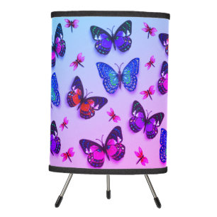 Tie-dye Butterfly Print Tripod Lamp