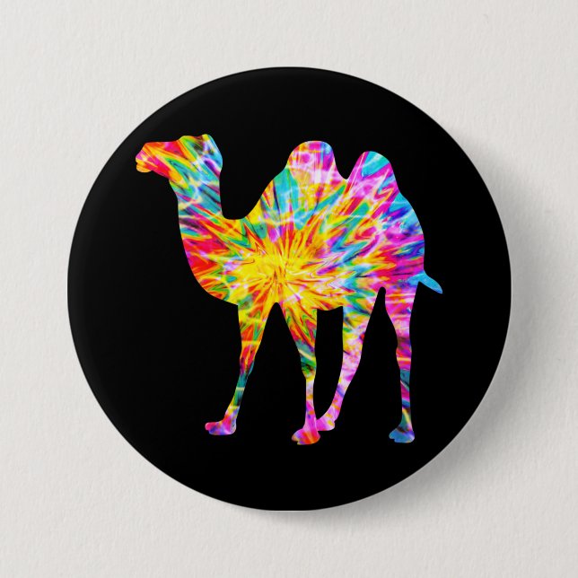 TIE DYE CAMEL BUTTON (Front)
