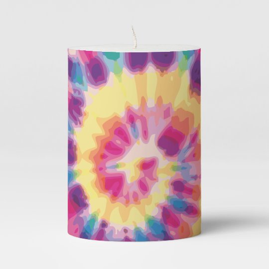 Tie Dye Candle