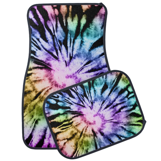 Tie Dye Car Floor Mat (Set)