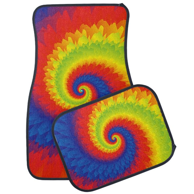 Tie Dye Car Floor Mat (Set)