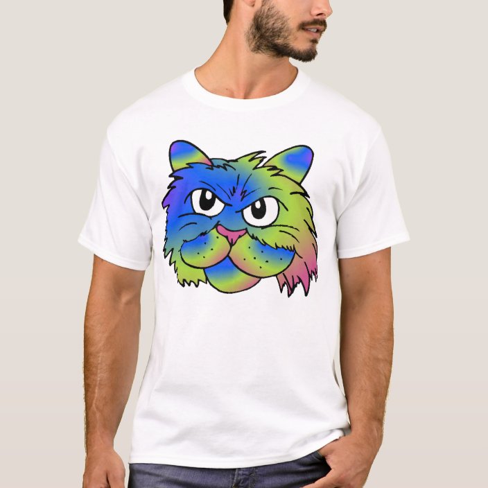 Tie-Dye Cat T-Shirt | Zazzle
