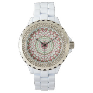 Tie Dye Christmas Mandala Watch