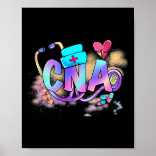 Tie Dye Cna Cute Nurse Day Cna Rn Nurse Week Gifts Poster