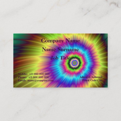 Tie_dye Color Explosion Business Card