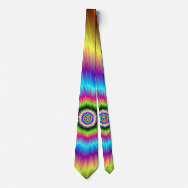 Tie-dye Color Explosion Tie (Front)