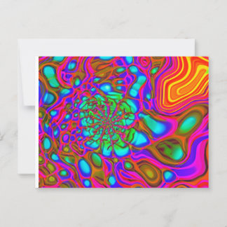 Tie-Dye color Splash Postcard