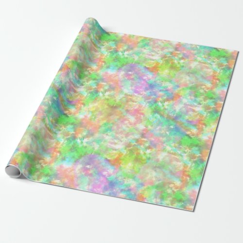 Tie Dye Colorful Boho Retro Hippie Pattern Wrapping Paper