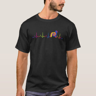 Tie Dye Colorful Komomdor Heartbeat Ekg T-Shirt