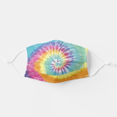 Tie Dye Colorful Pastel Rainbow Colors Pattern Adult Cloth Face Mask